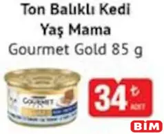 GOURMET GOLD TON BALIKLI KEDİ YAŞ MAMA 85 G